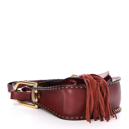 Chloe Calfskin Braided Mini Hudson Shoulder Bag Sienna Red 4 of 7