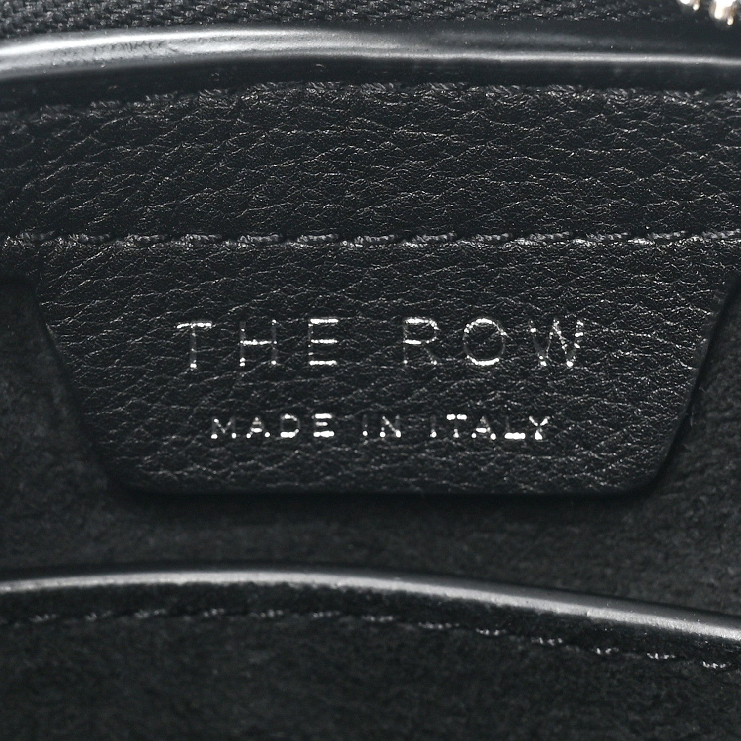 The Row Grained Calfskin Small Everyday Shoulder Bag Black 6 of 9
