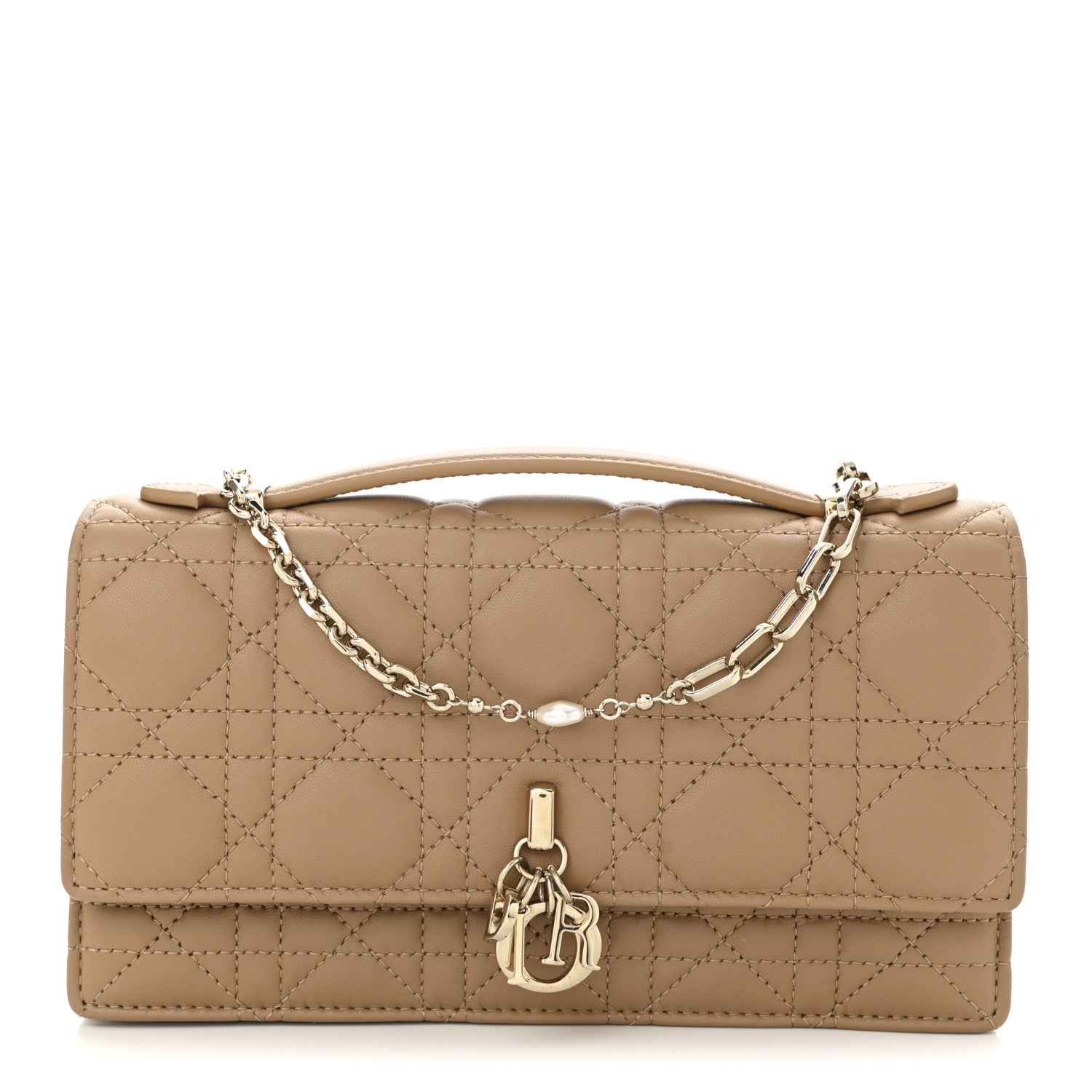 Christian Dior Lambskin Cannage Mini My Dior Bag Beige 1 of 11