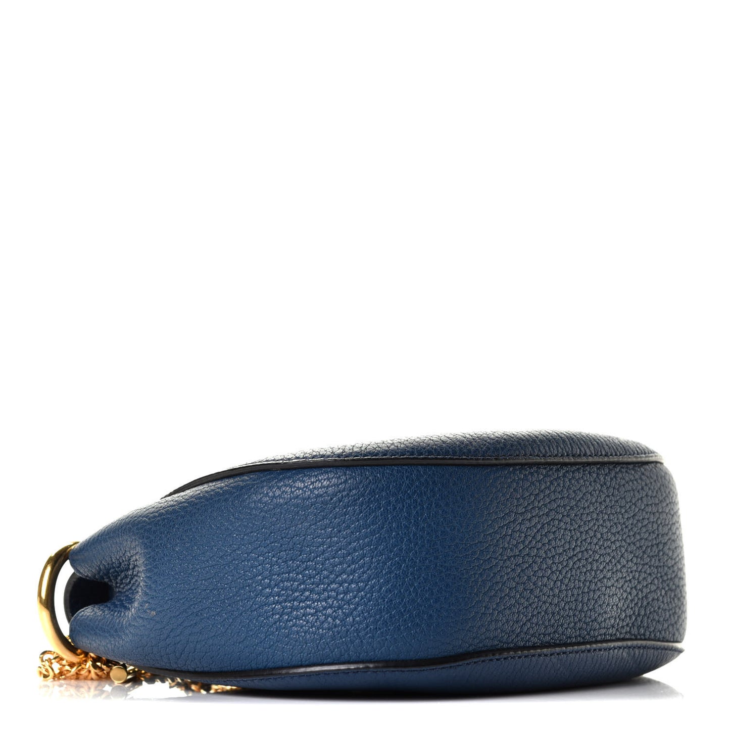 Grained Lambskin Mini Drew Shoulder Bag Royal Navy