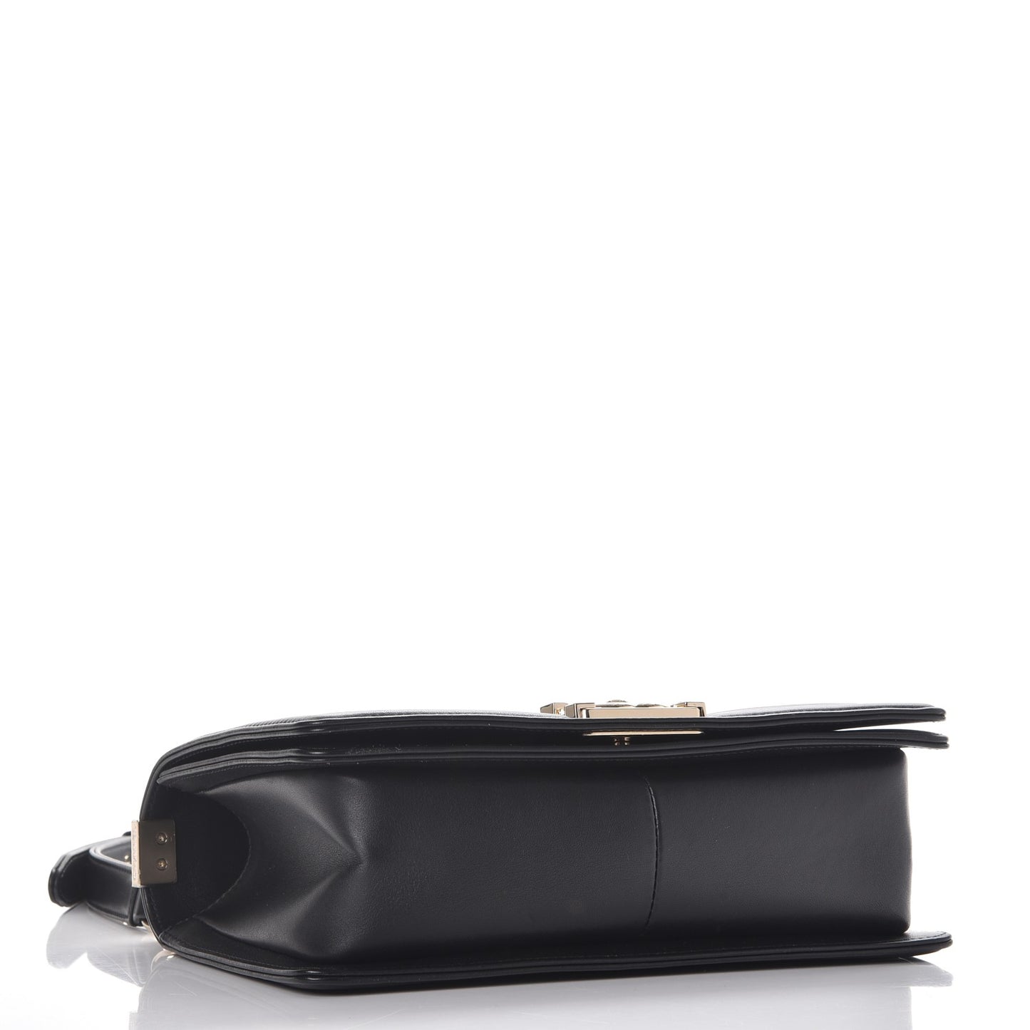 Calfskin Quilted Medium Boy Flap Black