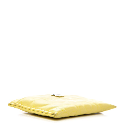 Chanel Goatskin Camellia Embossed Card Holder Yellow 4 of 12