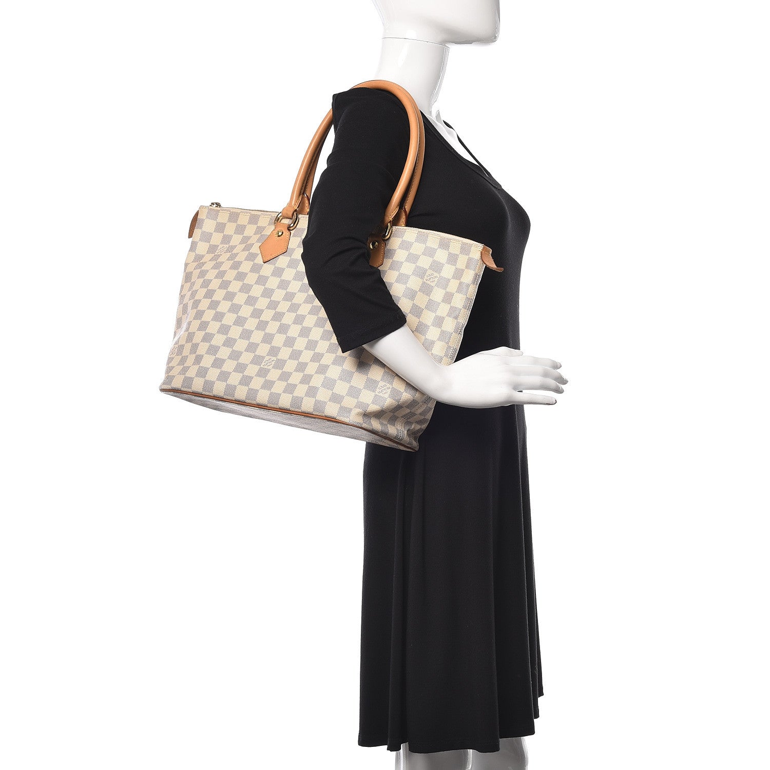 Louis Vuitton Damier Azur Saleya MM 2 of 20