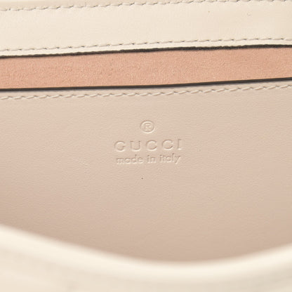 Gucci Calfskin Matelasse Aria Mini GG Marmont Shoulder Bag Mystic White 6 of 12