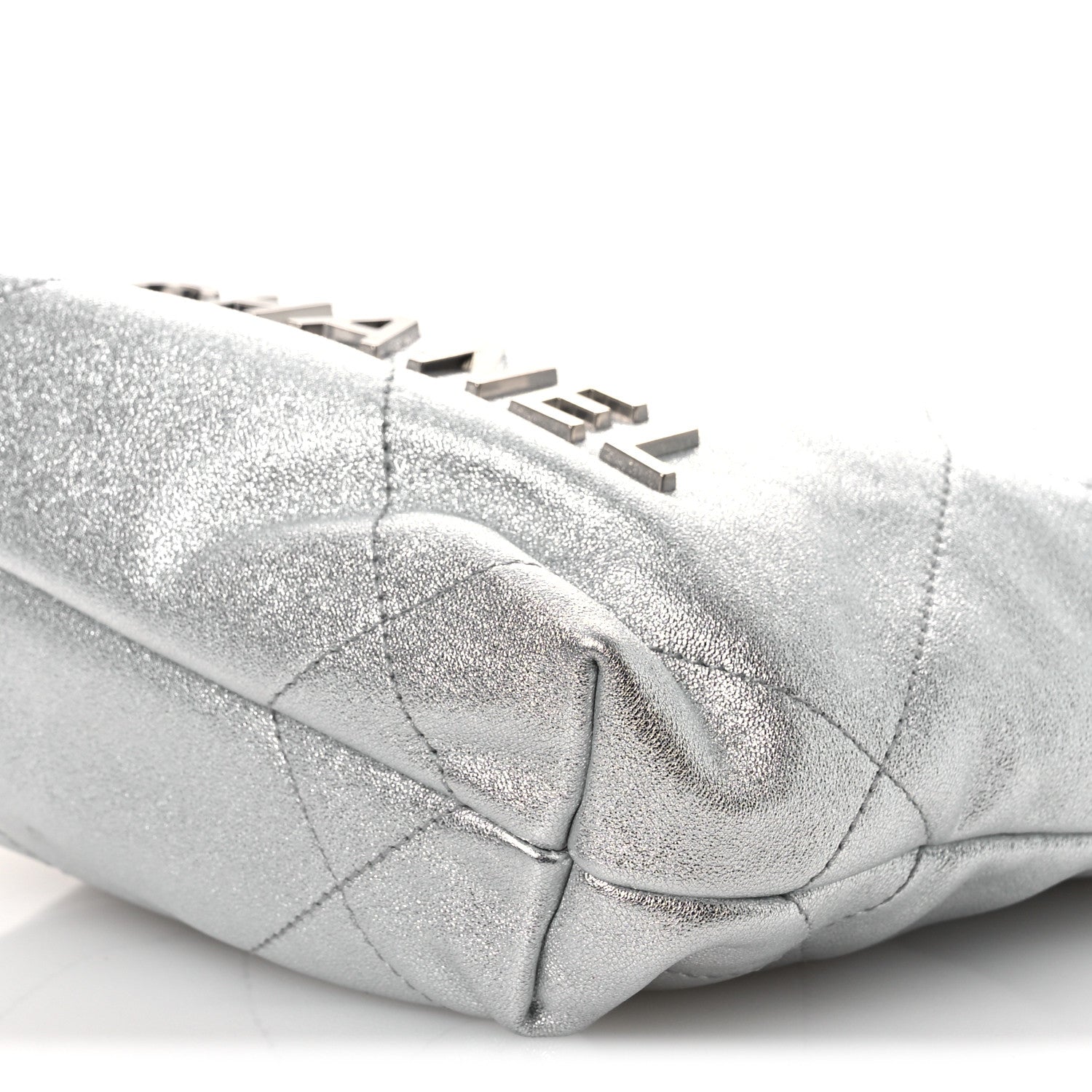 Chanel Metallic Lambskin Quilted Mini Chanel 22 Silvery 1782525