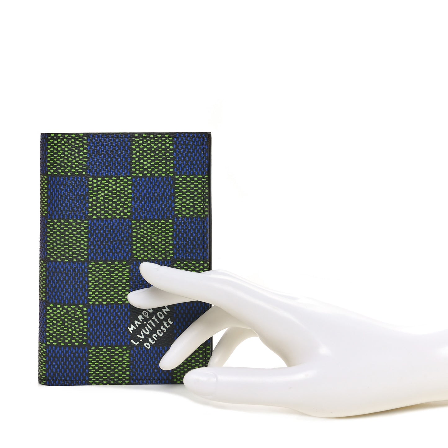 Damier Heritage Pocket Organizer Blue Green