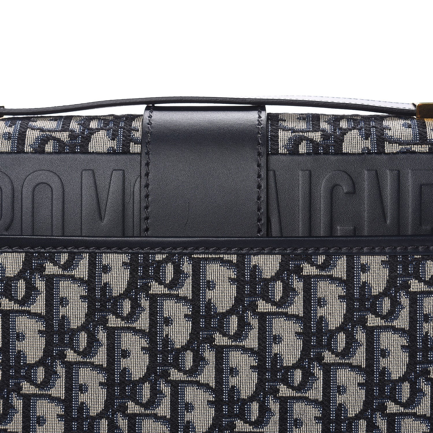 Christian Dior Oblique 30 Montaigne Flap Bag Blue 9 of 10