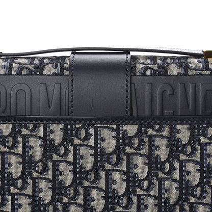 Christian Dior Oblique 30 Montaigne Flap Bag Blue 9 of 10