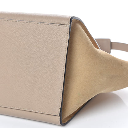 Celine Drummed Calfskin Suede Medium Trapeze Dune 7 of 10