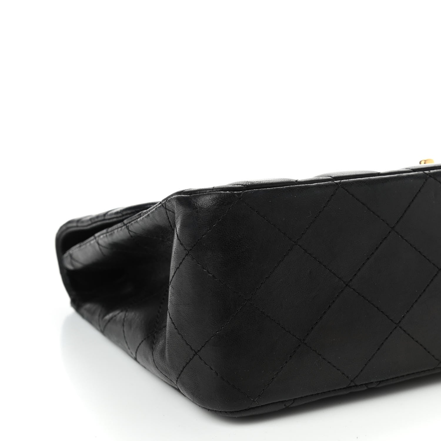 Chanel Lambskin Quilted Jumbo Double Flap Black 9 of 14