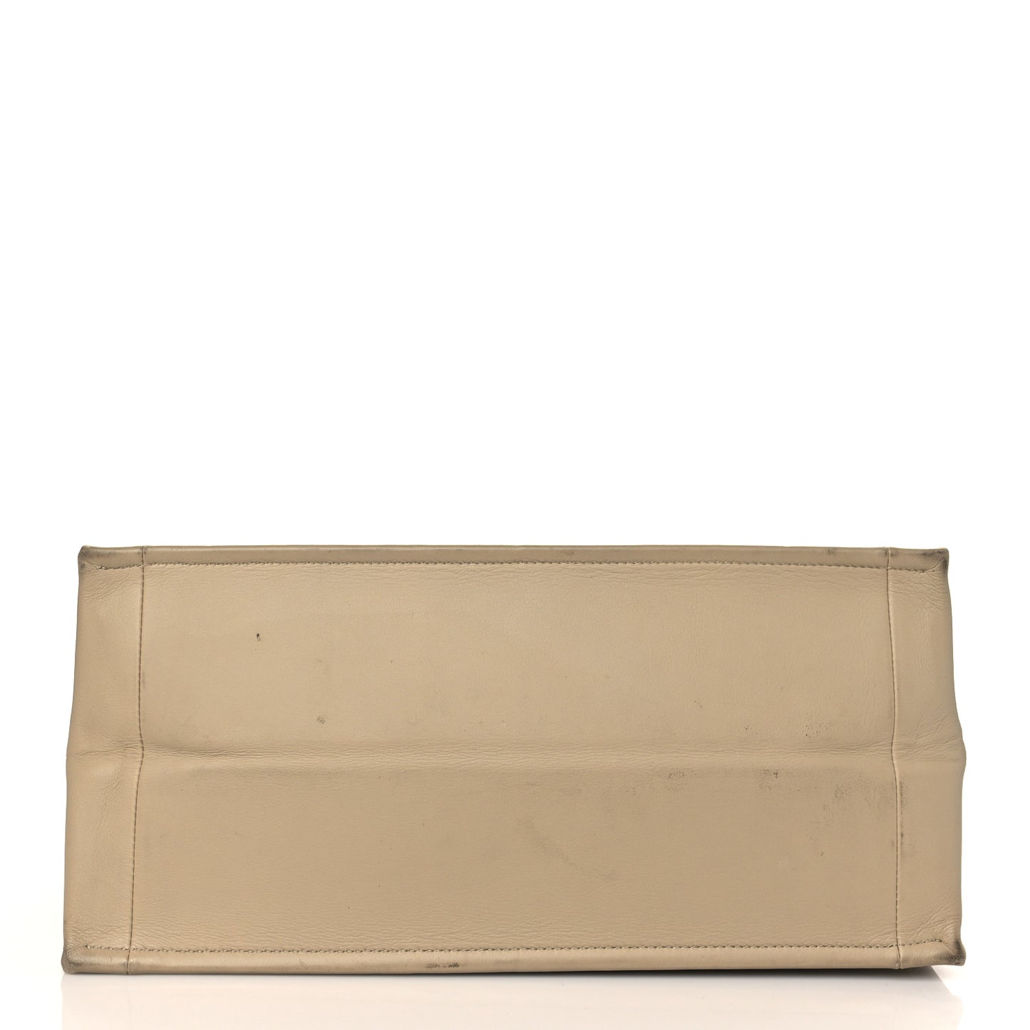 Calfskin Embossed Medium Book Tote Beige