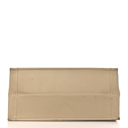 Christian Dior Calfskin Embossed Medium Book Tote Beige 3 of 16