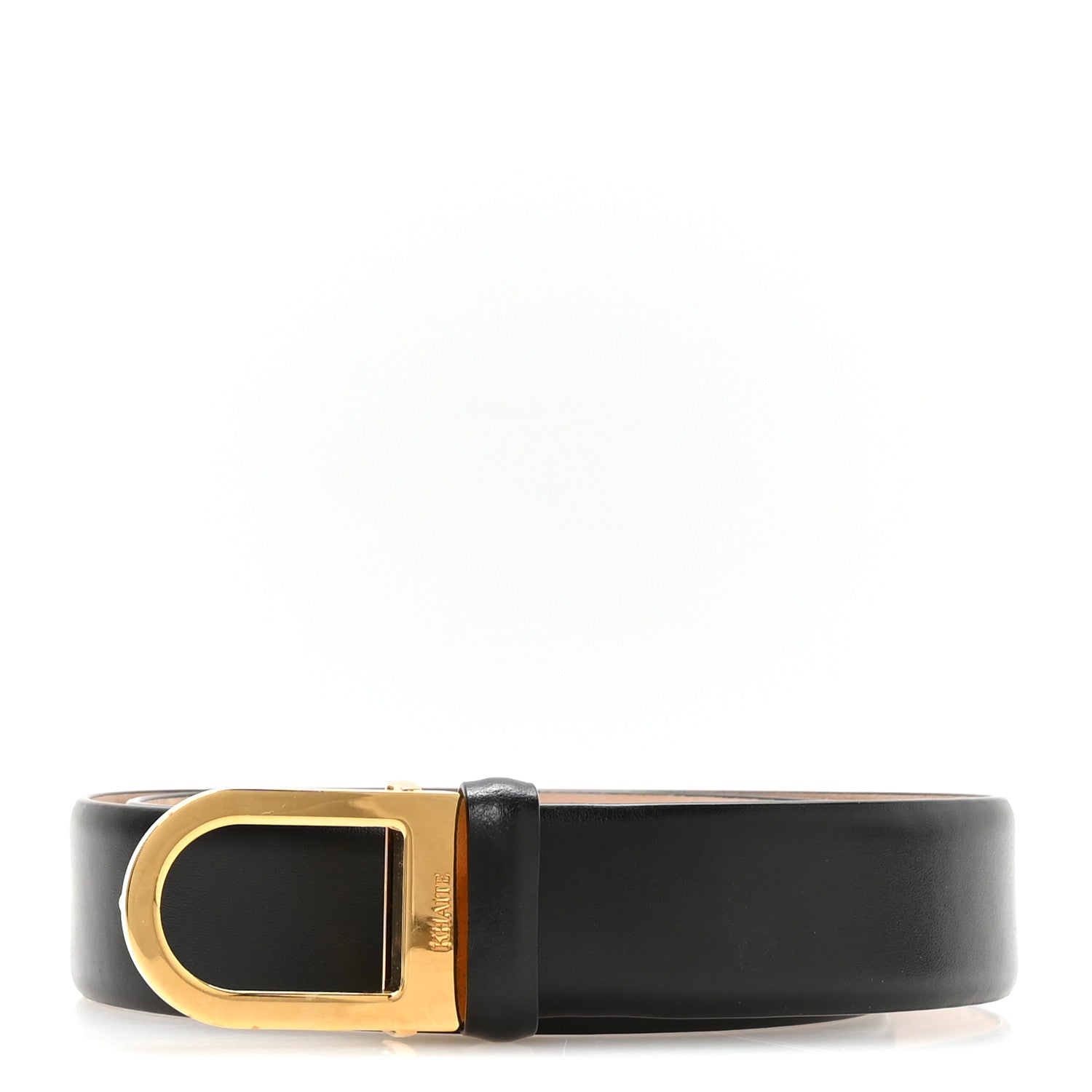 Khaite Calfskin Saddle Belt 75 30  Black 1 of 5