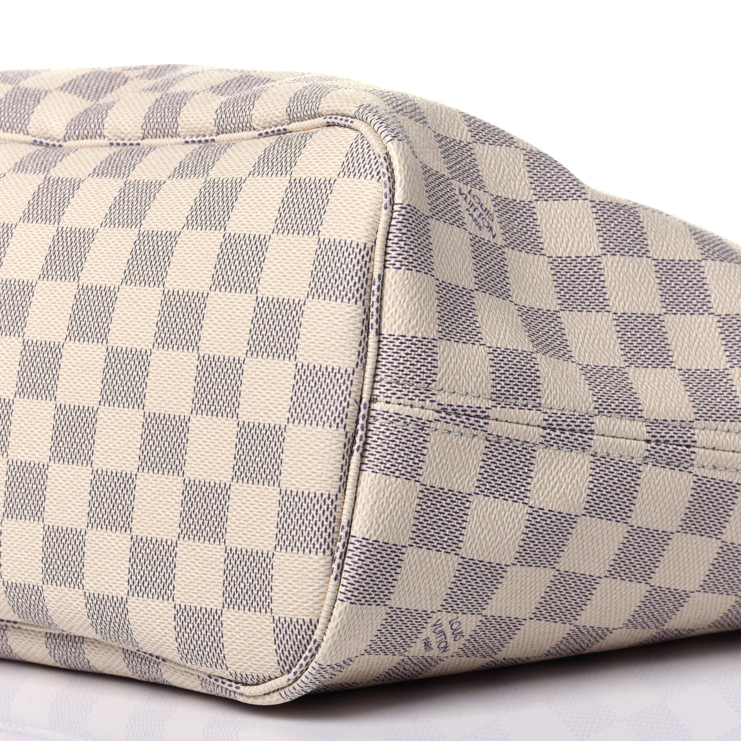 Louis Vuitton Damier Azur Neo Neverfull MM Rose Ballerine 10 of 12