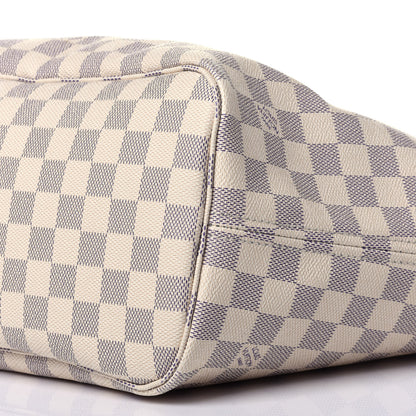 Louis Vuitton Damier Azur Neo Neverfull MM Rose Ballerine 10 of 12