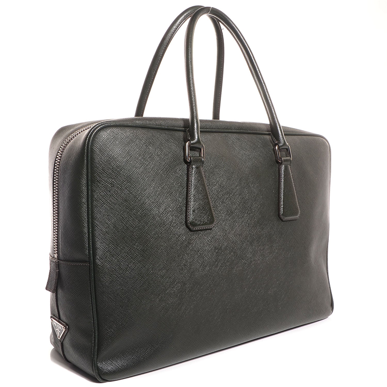 Prada Saffiano Travel Bag Militare 3 of 10