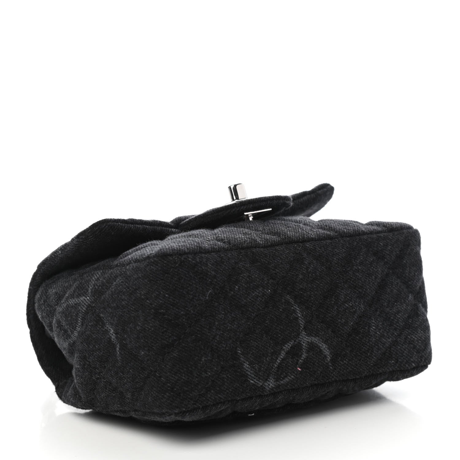 Chanel Denim CC Quilted Mini Square Flap Black 4 of 10