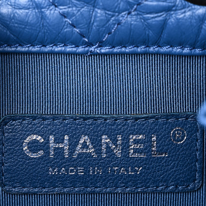Chanel Aged Calfskin Quilted Small Gabrielle Backpack Blue 6 of 10
