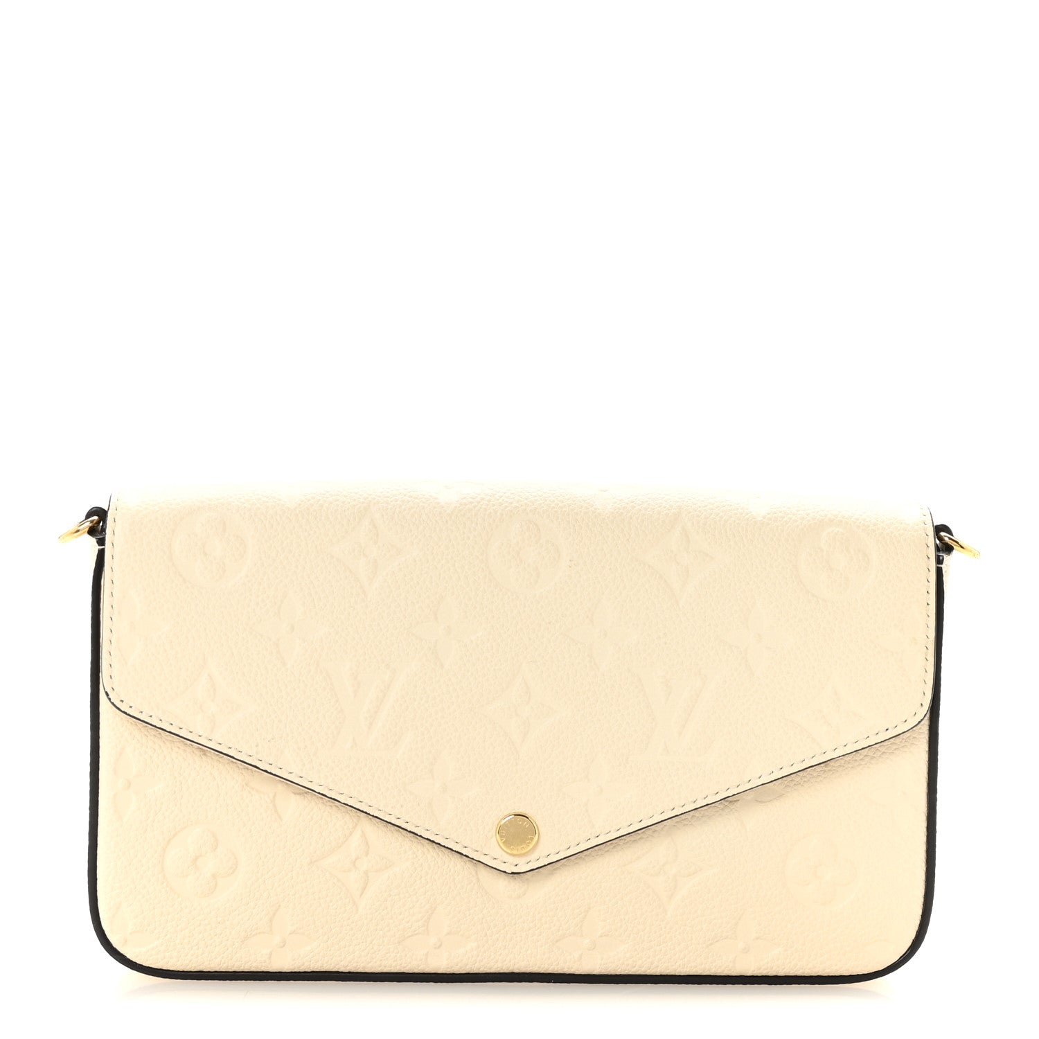 Louis Vuitton Empreinte Pochette Felicie Chain Wallet Cream 1 of 6