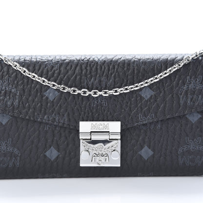 MCM Visetos Large Patricia Wallet On Chain Black 7 of 10