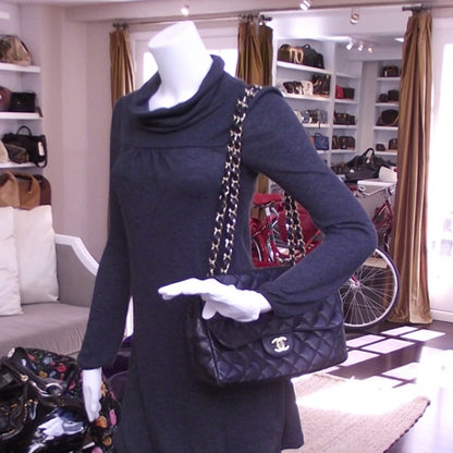 Chanel Caviar Jumbo Double Flap Black 2 of 13