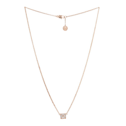 Hermes 18K Rose Gold Diamond Clou d'H Pendant Necklace 2 of 5