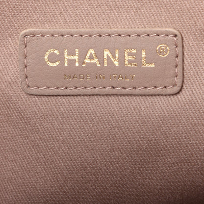 Chanel Mixed Fibers Calfskin Small Deauville Tote Beige 5 of 10