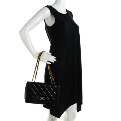 Chanel Lambskin Quilted Medium Single Flap Black 2 of 9