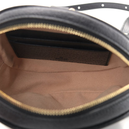 Gucci Grained Calfskin Web Mini Ophidia Round Backpack Black 4 of 10