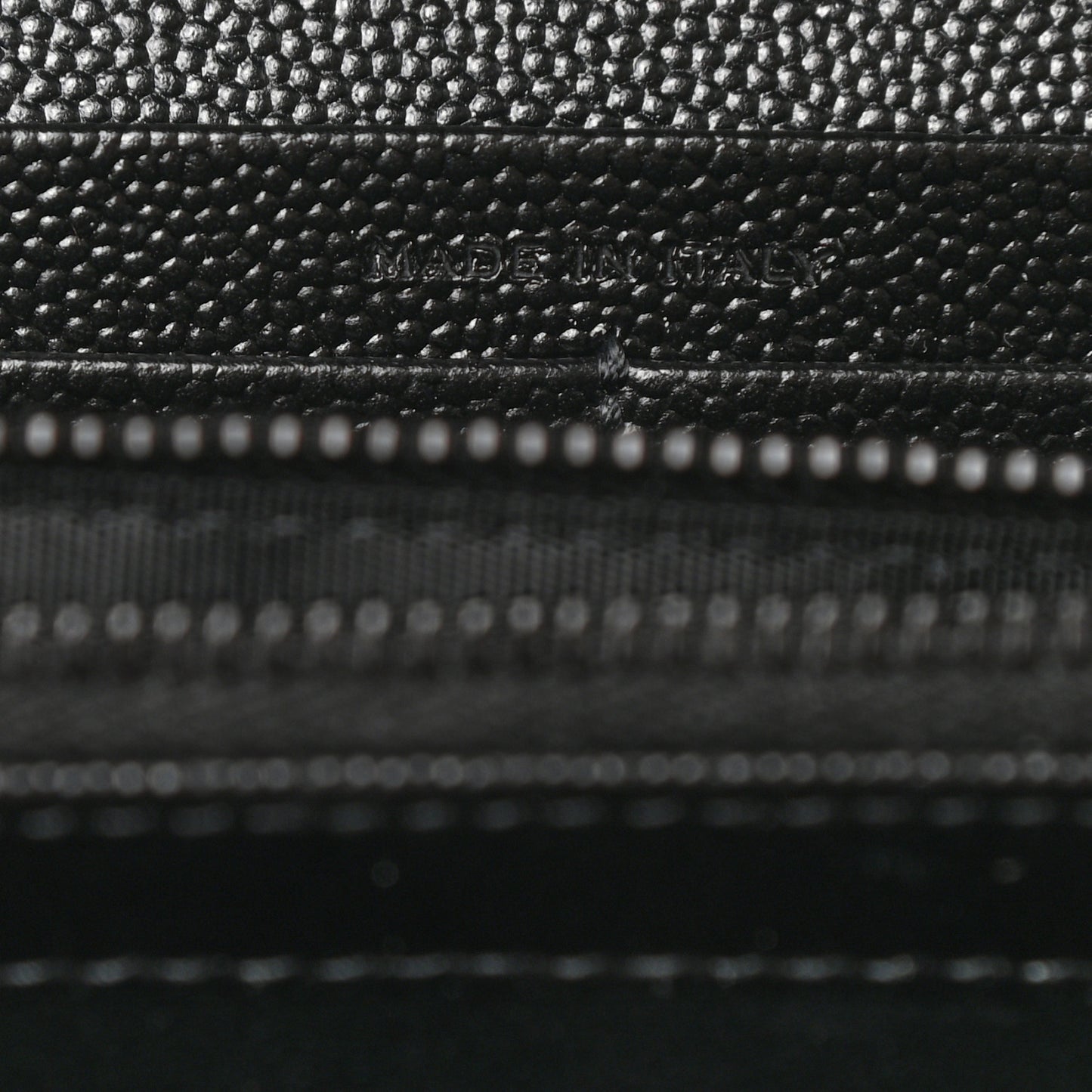 Grain De Poudre Matelasse Chevron Monogram Flap Wallet Black