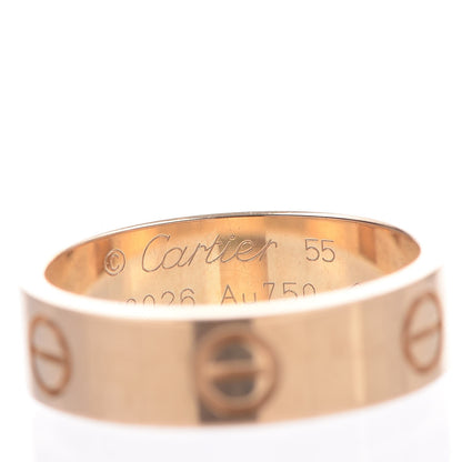 Cartier 18K Yellow Gold 5.5mm LOVE Ring 55 7.25 3 of 4