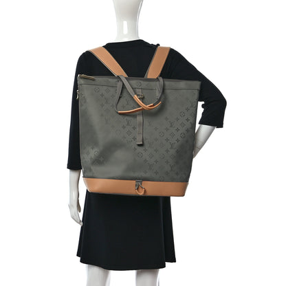 Louis Vuitton Monogram Titanium Backpack Tote 2 of 10