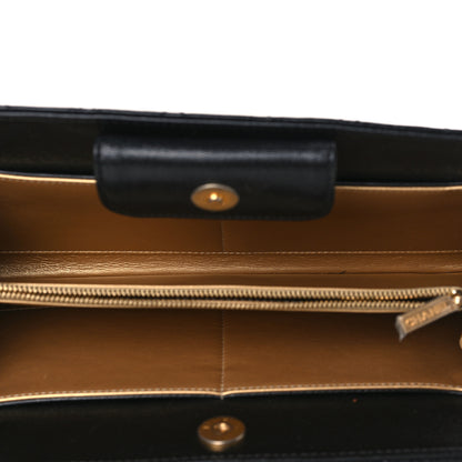 Chanel Lambskin Quilted Coco Midnight Clutch Black 5 of 10