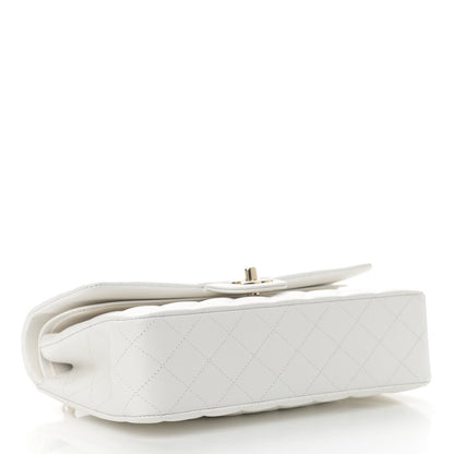 Chanel Caviar Quilted Medium Double Flap White 4 of 11