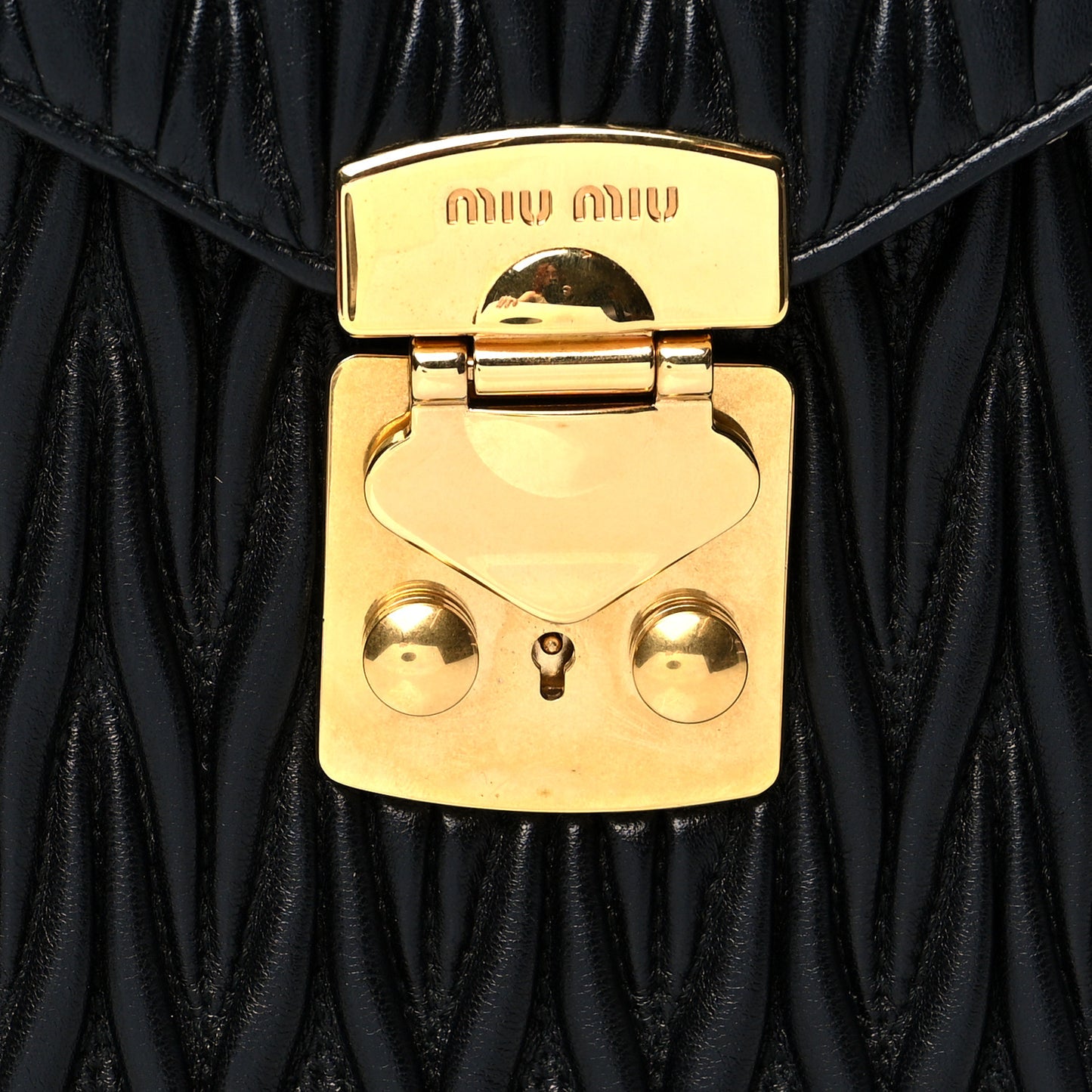 Nappa Matelasse Mini Crossbody Black
