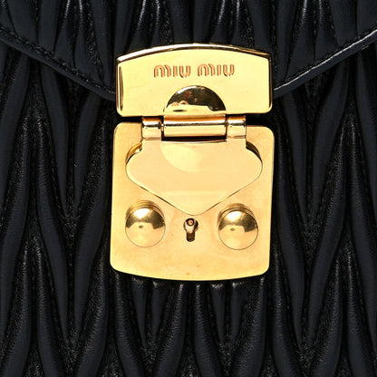 Miu Miu Nappa Matelasse Mini Crossbody Black 8 of 8