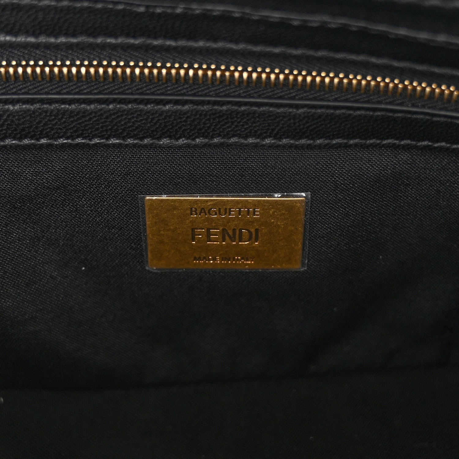 Fendi Nappa Friends Of Fendi Baguette Black 6 of 9
