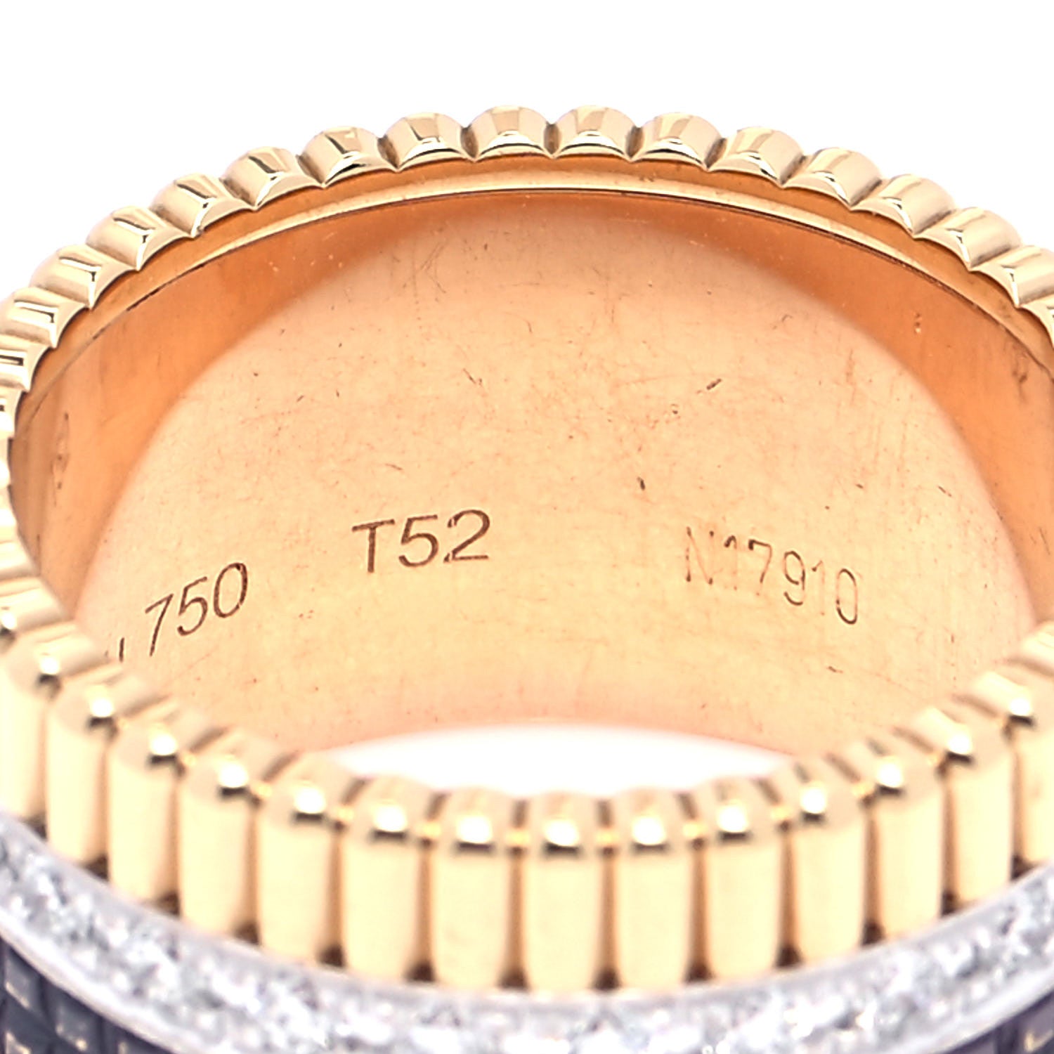Boucheron 18K Pink Yellow White Gold Diamond PVD Large Quatre Classique Ring 52 6 5 of 5