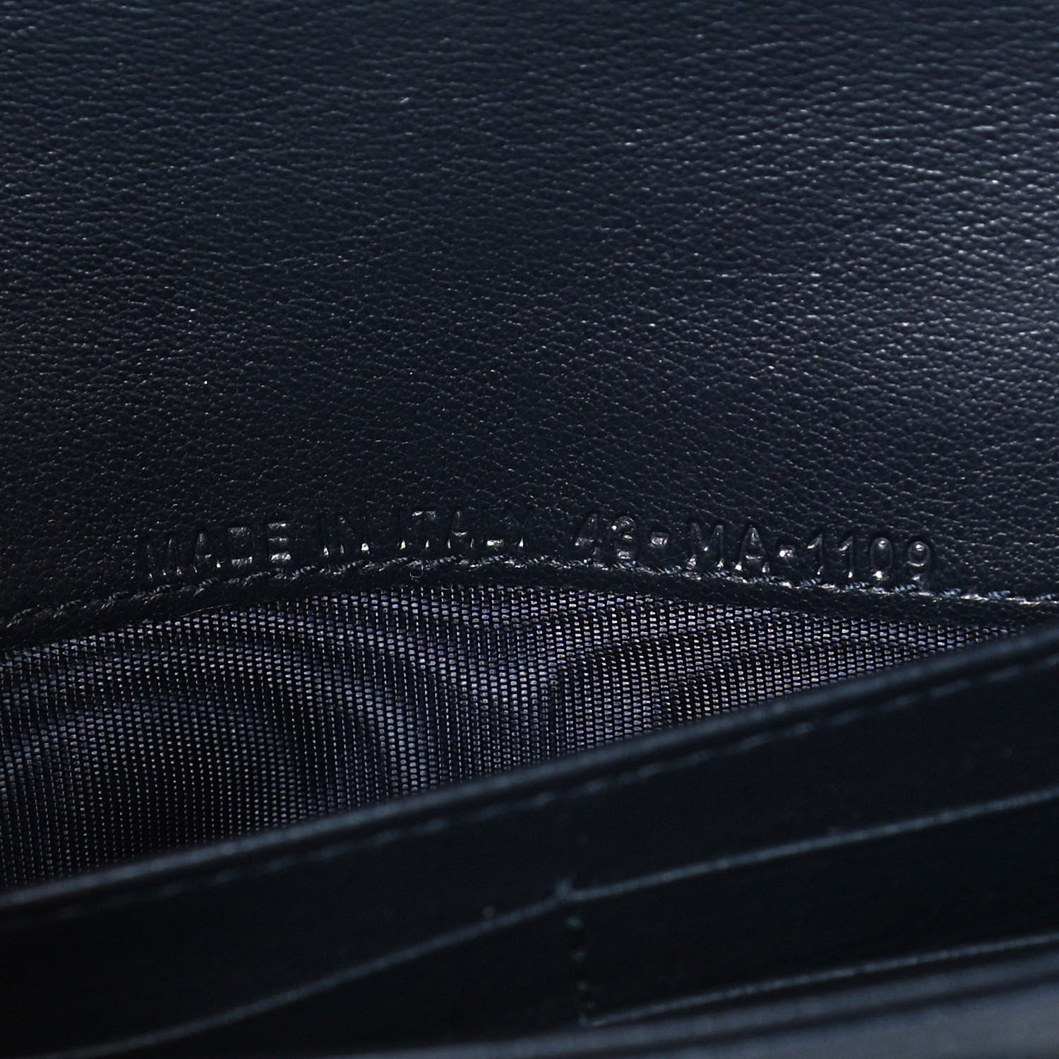 Christian Dior Oblique Saddle Chain Long Wallet Blue 8 of 13