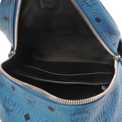 MCM Visetos Side Stud Small Stark Backpack Blue 10 of 12
