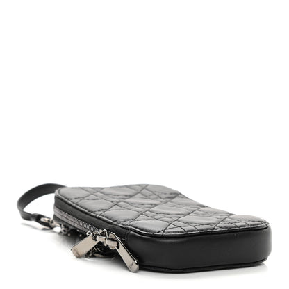 Christian Dior Lambskin Cannage Lady Dior Phone Holder Black 4 of 7