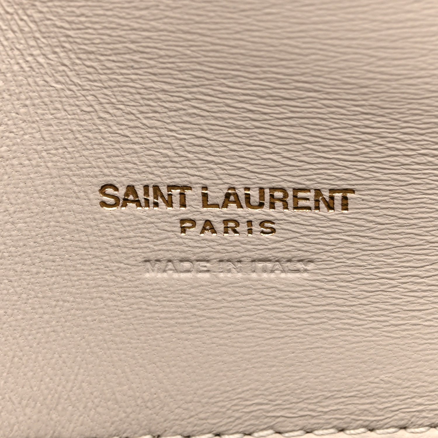 Saint Laurent Lambskin Quilted Gaby Phone Holder Crossbody Crema Soft 5 of 13
