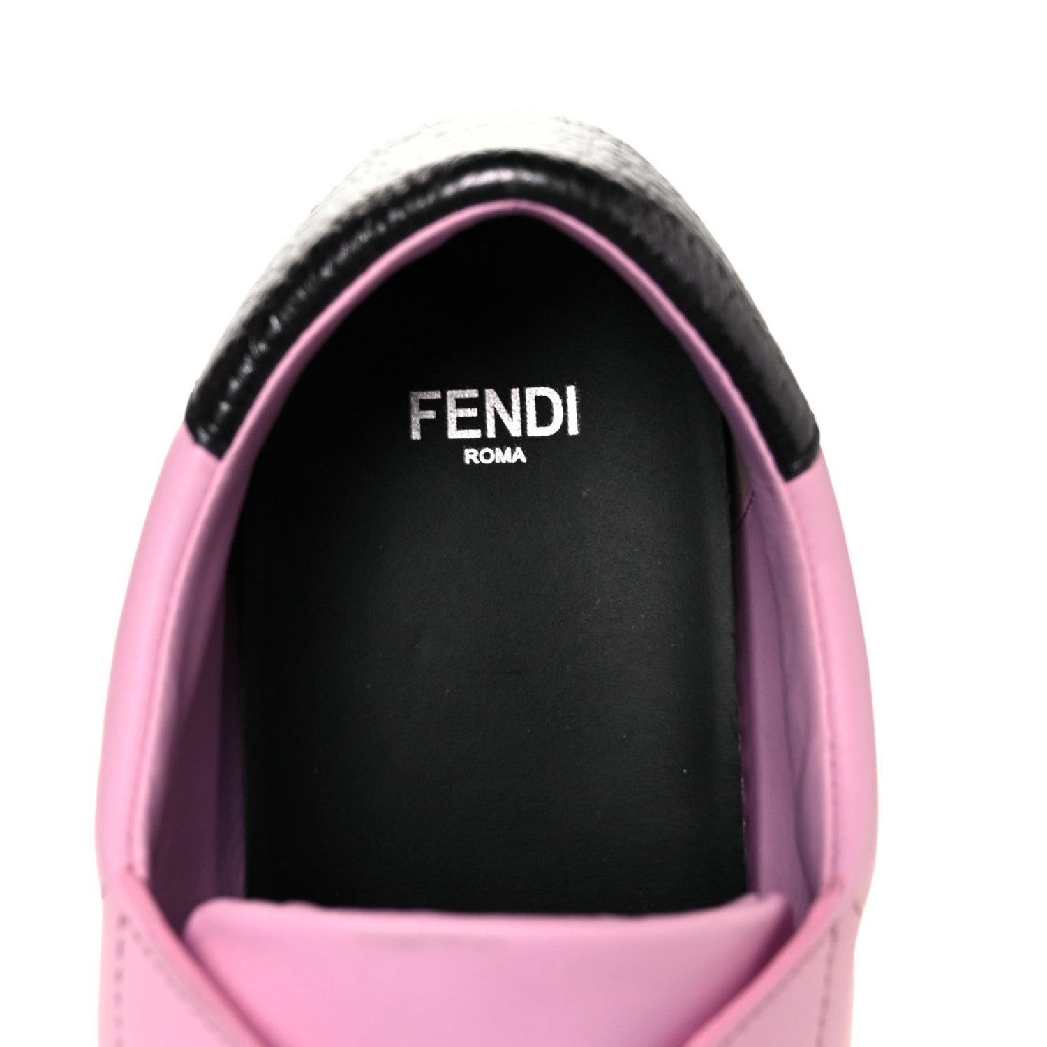 Fendi Vitello Lurex Rockoclick Slip On Sneakers 38 Lavanda 9 of 9