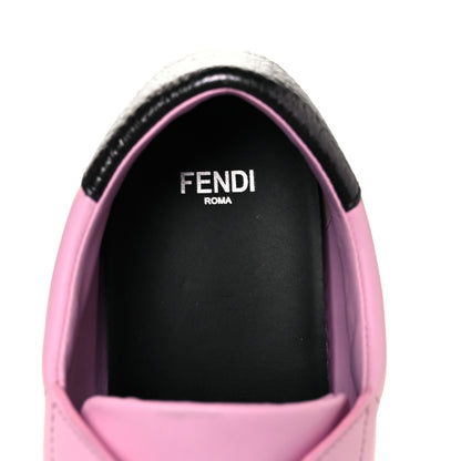 Fendi Vitello Lurex Rockoclick Slip On Sneakers 38 Lavanda 9 of 9