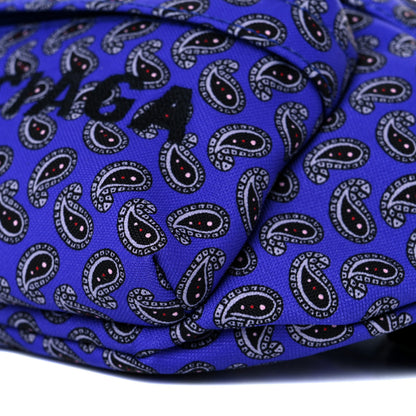 Balenciaga Sport Nylon Logo Paisley Print Wheel Belt Bag Navy Black 9 of 9