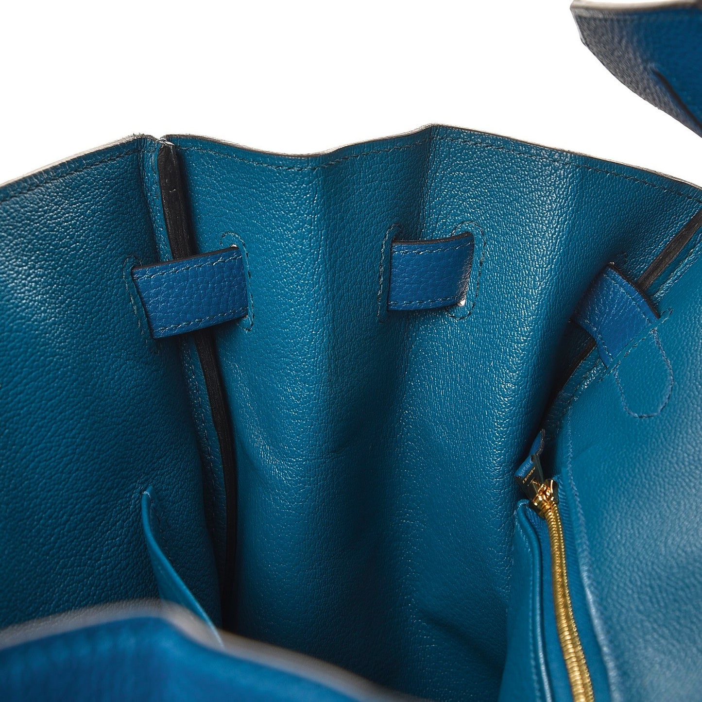 Togo Birkin 35 Bleu de Galice
