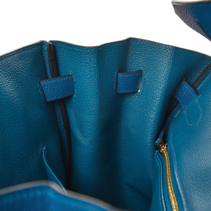 Hermes Togo Birkin 35 Bleu de Galice 10 of 31