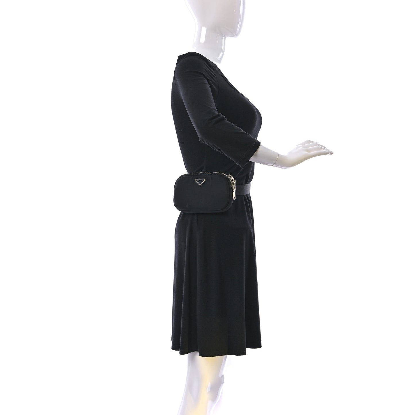Tessuto Nylon Belt Bag Black