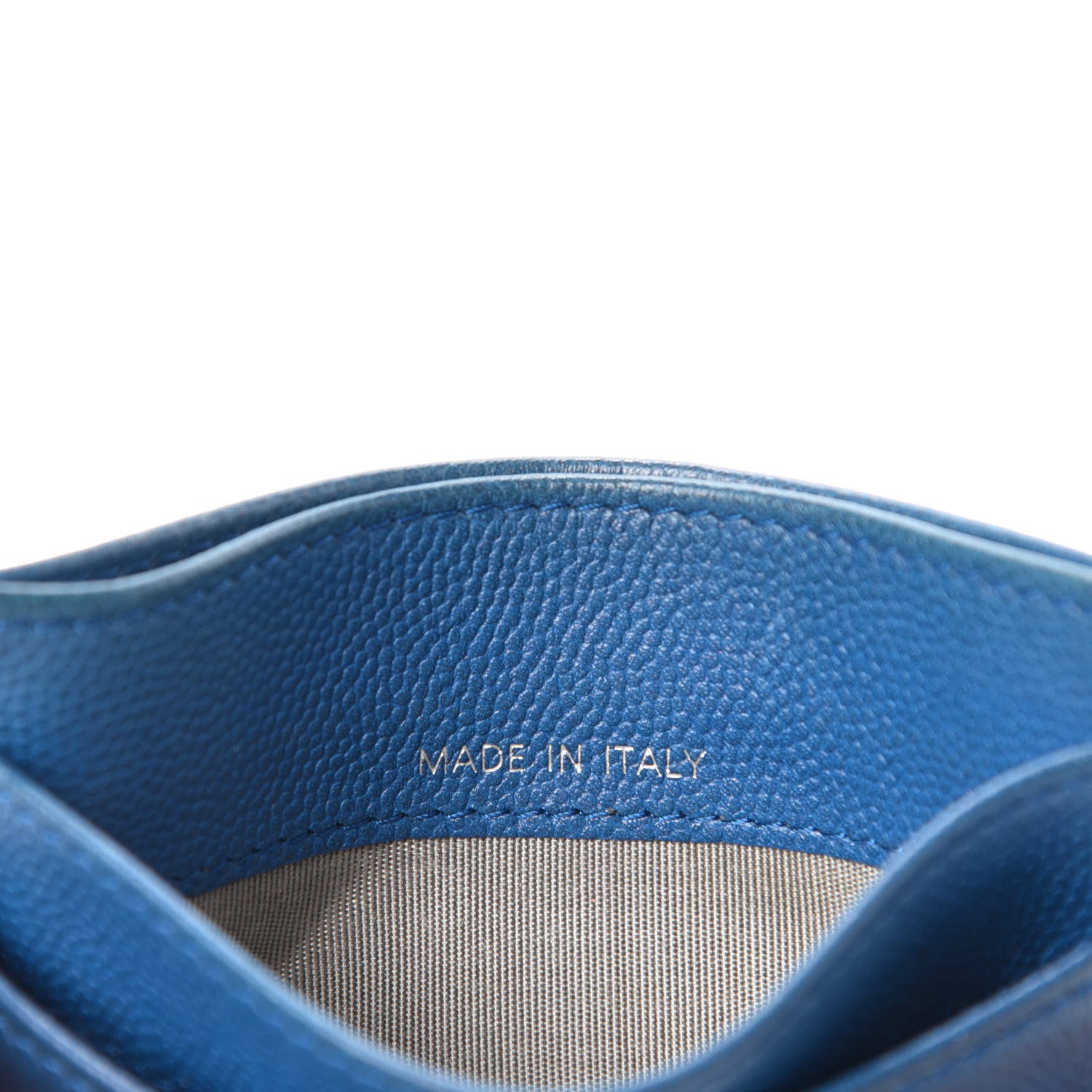 Chanel Caviar Card Holder Blue 8 of 9