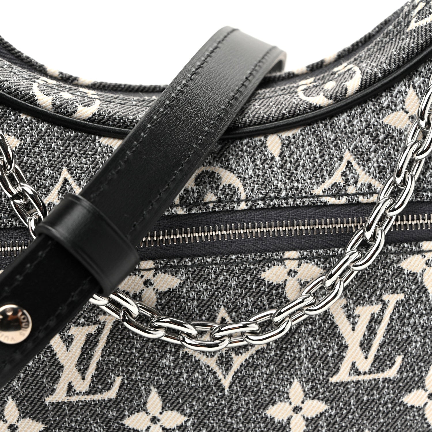 Louis Vuitton Monogram Jacquard Denim Loop Black 7 of 9